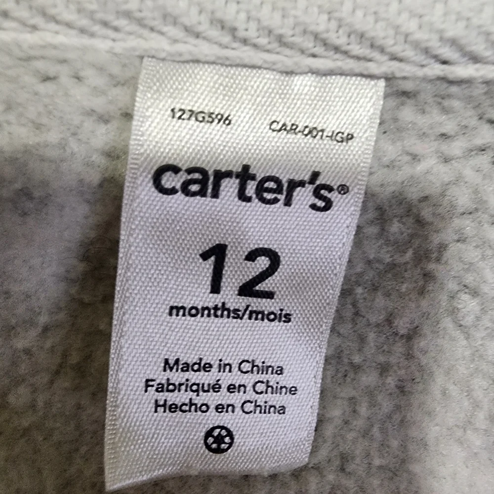 Carter's Hooded Sweatshirt Jacket - 12 months
